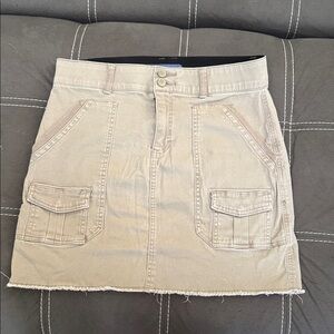 Democracy Tan Mini Skirt with Pockets